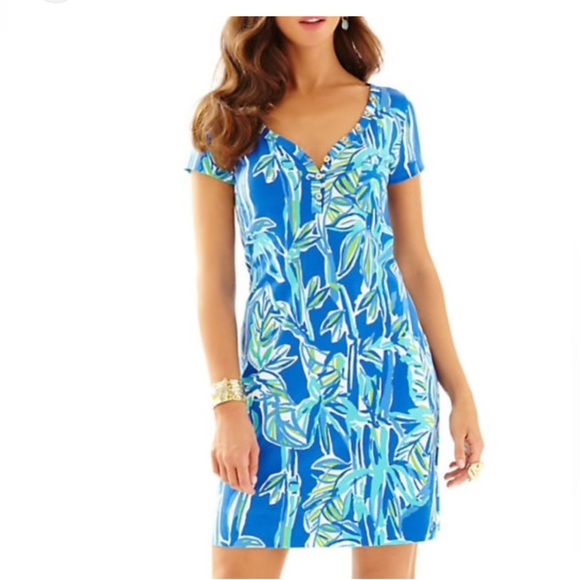 NWOT Lily Pulitzer Palmira V-Neck T-Shirt Dress XS - Picture 16 of 16